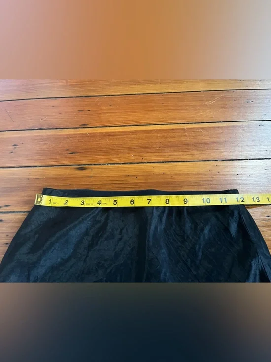 Babaton Satin Slip Mini Skirt in Black - Picture 5 of 5